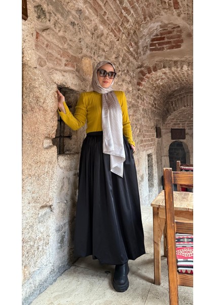 Paraşüt Kumaş Balon Etek Siyah fiyatları