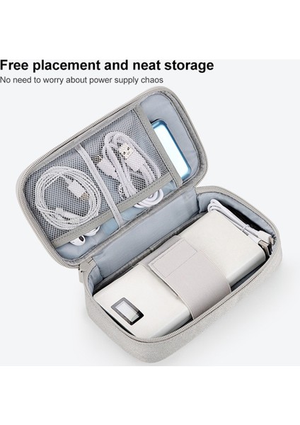 Seyahat U Disk Veri Kablosu Düzenleyici Dijital Aksesuar Saklama Çantası, M Beden - Gri (Yurt Dışından) fiyatları