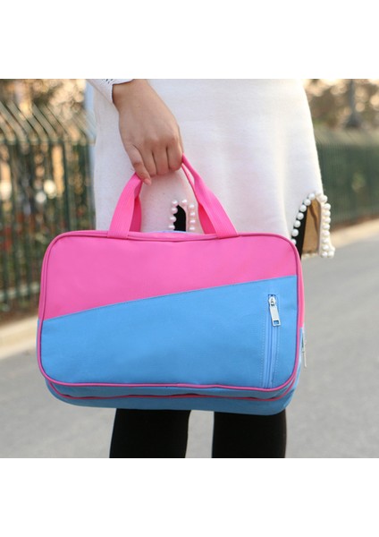 Taşınabilir Su Geçirmez Naylon Seyahat Çantası Giysi Ayakkabı Saklama Spor Yüzme Plaj Çantası - Gül Kırmızısı/mavi (Yurt Dışından) fiyatları