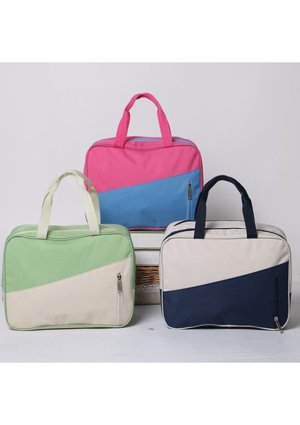 Taşınabilir Su Geçirmez Naylon Seyahat Çantası Giysi Ayakkabı Saklama Spor Yüzme Plaj Çantası - Gül Kırmızısı/mavi (Yurt Dışından) indirimleri