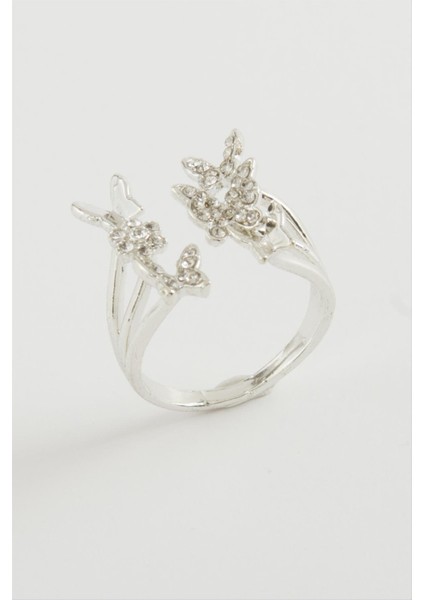 Kelebek Zirkon Taşlı Yüzük