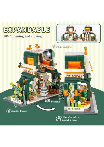 JK2362 Loz Botanik Bahçe Blok Seti - Vagon Life modelleri