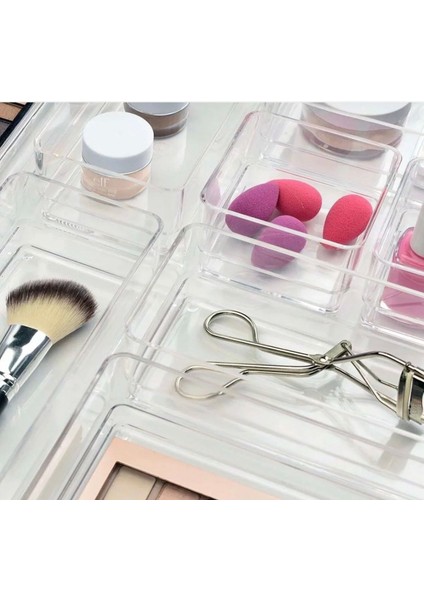 12 Parça Çok Amaçlı Çekmeceiçi Düzenleyici Organizer (Şeffaf) (2 Set) fırsatları