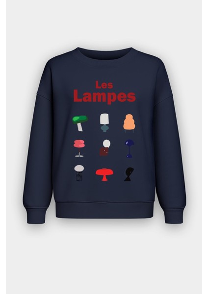 Kadın Içi Şardonlu Baskılı Oversize Sweatshirt