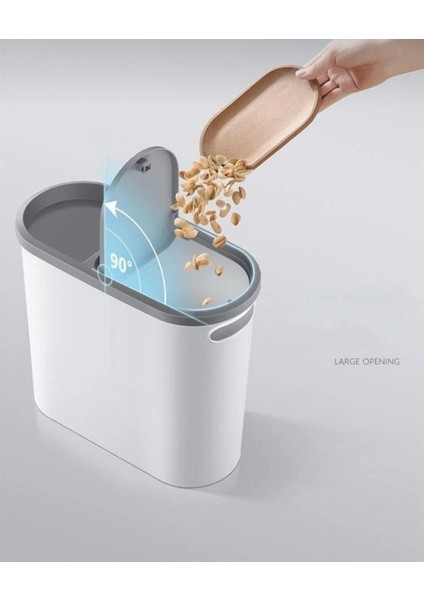 10 Lt Kups Banyo,ofis,mutfak Çöp Kovası (Gri) fırsatları