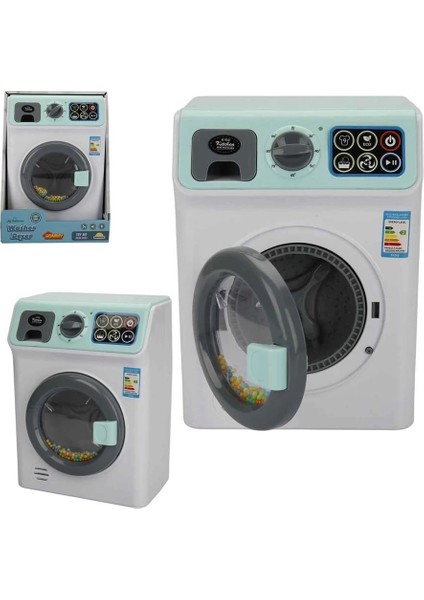 Hommy Sesli ve Işıklı Yeşil Çamaşır Makinesi