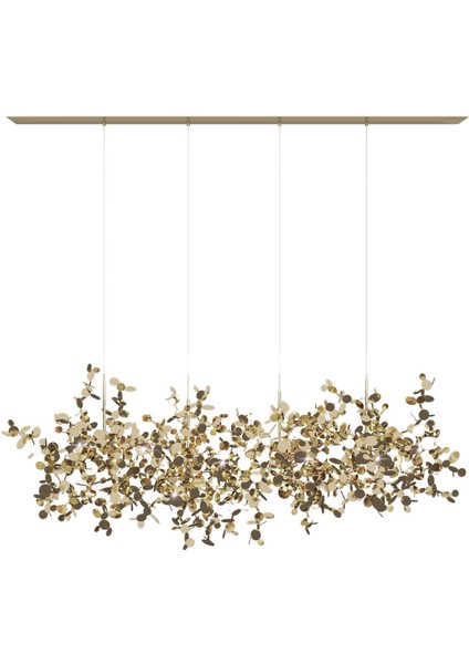 Modern Dörtlü Pullu Altın Renkli Sarkıt Avize fiyatları