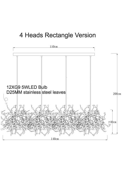 Modern Dörtlü Pullu Altın Renkli Sarkıt Avize modelleri