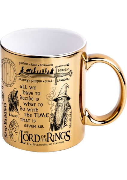 Lotr Yüzüklerin Efendisi Özel Tasarım Gold Kupa Bardak