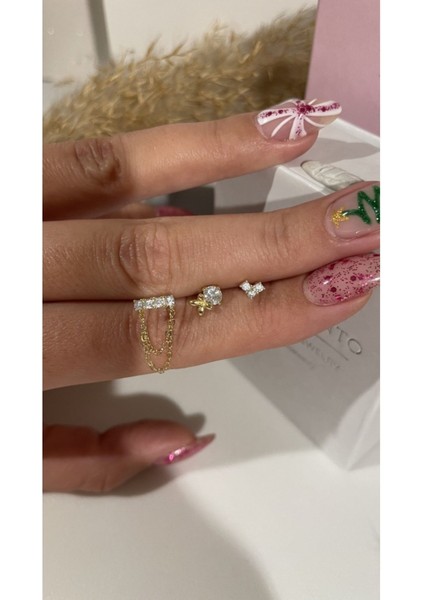 Ithal Yüksek Kalite 3'lü Küpe