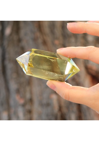 Doğal Çift Uçlu Limon Kuvars Taşı – 100 gr – Enerji Dengeleyici Kristal Kuvars fırsatları