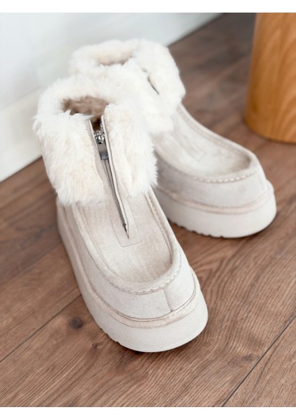 Molira Kadın Içi Tüylü Bot Bej Süet fırsatları