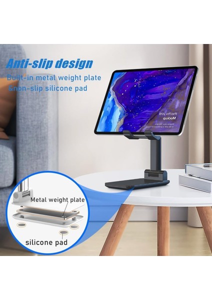 Masa Üstü Tablet Telefon Tutucu Portatif Ayarlanabilir Telefon Standı Akrobat Siyah 1 Yıl Torpido Üs fırsatları