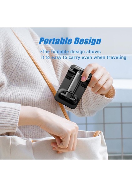 Masa Üstü Tablet Telefon Tutucu Portatif Ayarlanabilir Telefon Standı Akrobat Siyah 1 Yıl Torpido Üs