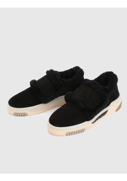 Fitz Hakiki Süet Deri Siyah Kadın Loafer fiyatları