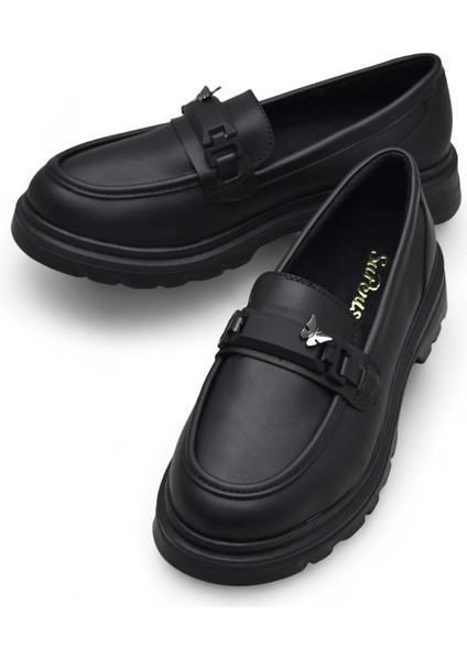 812-L Rahat Taban Günlük Siyah Kadın Laofer Ayakkabı Casual Kadın Ayakkabı Rugan modelleri