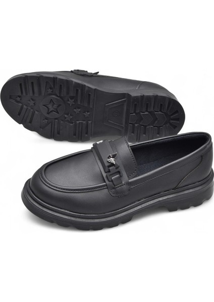 812-L Rahat Taban Günlük Siyah Kadın Laofer Ayakkabı Casual Kadın Ayakkabı Rugan fırsatları