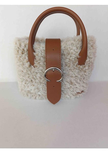 Peluş Çanta, El Örgüsü Peluş El Çantası