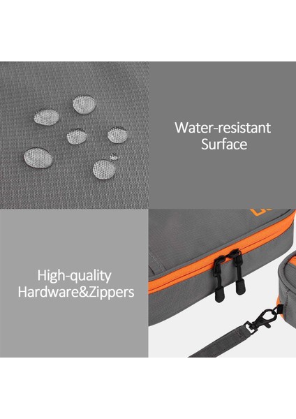 Maplestory MD038 Kablo Düzenleyici Seyahat Çantası Aksesuarlar Taşıma Çantası Taşınabilir Su Geçirmez Askılı Saklama Çantası, Boyut: M - Açık Gri (Yurt Dışından) indirimleri