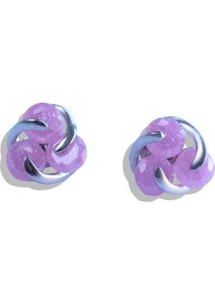 Pembe Kuvars Taşlı Gümüş Nokta Küpe fırsatları