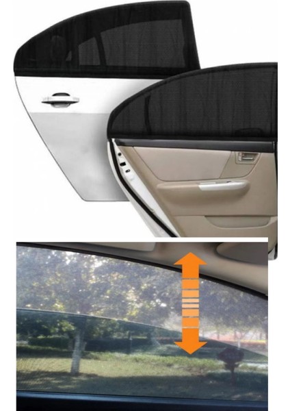 Oto Güneşlik Perde Araba Yan Cam Perdesi Seyahat Güneş Önleyici Arka Koltuk Güneşliği 1 Adet Tr