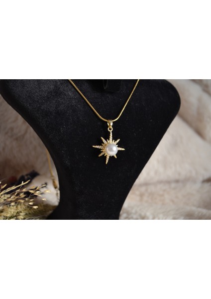 Yıldız Detaylı Şık Tasarımlı Çelik Kolye fiyatları