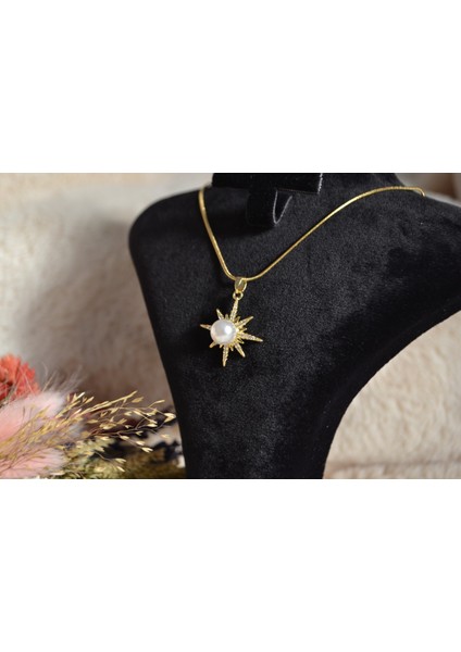 Yıldız Detaylı Şık Tasarımlı Çelik Kolye fırsatları