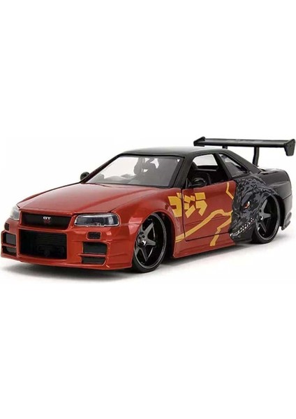1:24 Jada 2022 Nissan Skyline Gt-R (R34) - Godzilla