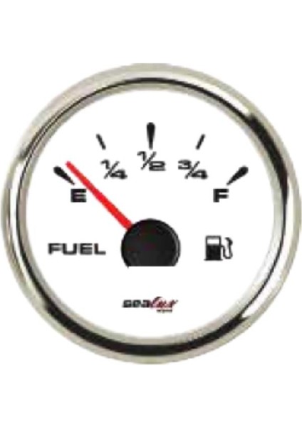 Yakıt Seviye Göstergesi 12V/24V 0-190 Ohm - Beyaz