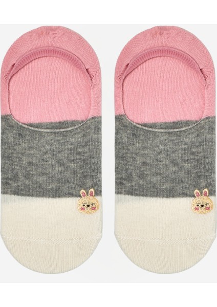 Kız Çocuk Köpek Desenli Görünmez Babet Çorap