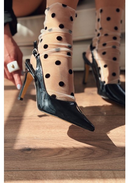 Aliwra Siyah Rugan Yüksek Topuklu Kadın Ayakkabı indirimleri