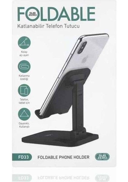 Cep Telefon Tutucu Masaüstü Stant Tablet Tutacak Şarj Standı Foldable Beyaz fiyatları