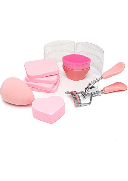 Lüks 8'li Fırça, Sünger, Kirpik Kıvırıcı Seti fiyatları