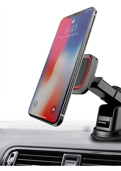 CH110 Mıknatıslı Oynar Başlıklı Vantuzlu Araç Tutucu Beyaz Cam indirimleri