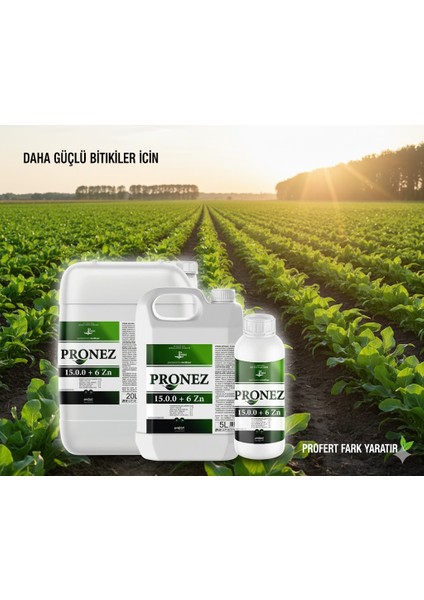 Pro-Nez N:15 Zn:6 Sıvı Çinko Azotlu Gübre – Bitki Geliştirici, Yaprak Gübresi – 1 Lt fırsatları