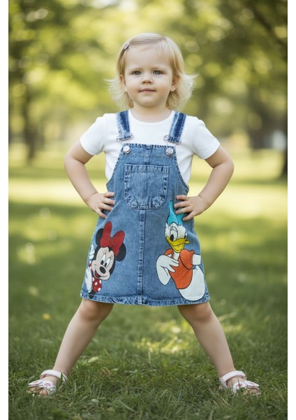 Kız Çocuk Elbise Jile Denim