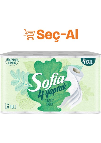 4 Yaprak Tuvalet Kağıdı 16'lı 2 Adet