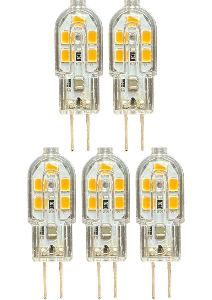 (5 adet) OSAKA 2W Sarı Işık (3000K) G4 Duylu LED Kapsül Ampul