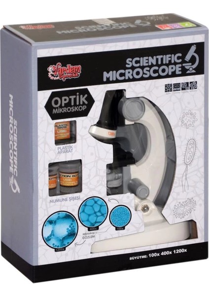 Bfs Nessiworld KM-1012A-1 1013A-1 Işıklı Objektif Bilim Mikroskopu -Vardem