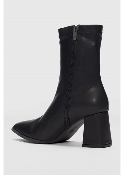 Kısa Topuklu Sivri Burun Streç Kadın BOT-2041783-Z fiyatları