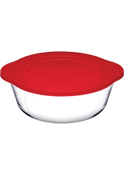 Borcam Kırmızı Kapaklı Tencere 840 cc 3 Adet