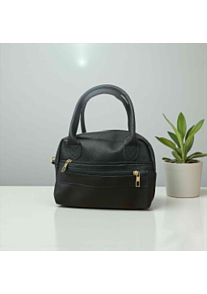 Üç Bölmeli Kadın El Omuz Çantası