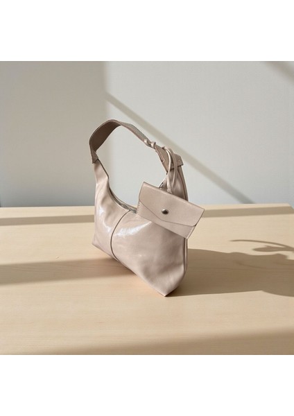 Cüzdan Örgü Detaylı Kadın Omuz Çantası