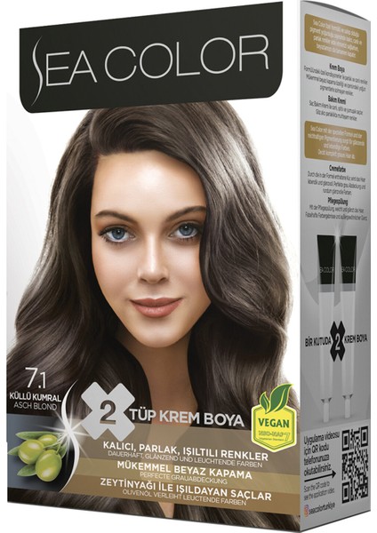 Saç Boyası Seti 7.1 Küllü Kumral 3 Adet