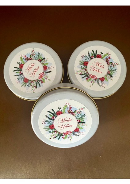 Hediyelik Teneke Kutuda %100 Doğal Vegan Soya Wax Kar Tanesi Mum modelleri