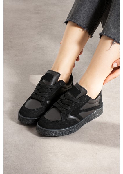 Kadın Bağcıklı Spor Ayakkabı Sneaker Günlük Okul 121NAV