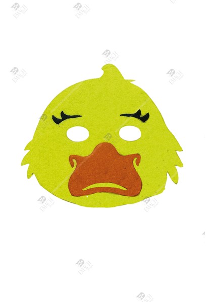 Ördek Maske Kaliteli Keçe Hayvan Figürlü Maske