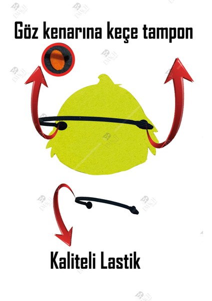 Ördek Maske Kaliteli Keçe Hayvan Figürlü Maske modelleri