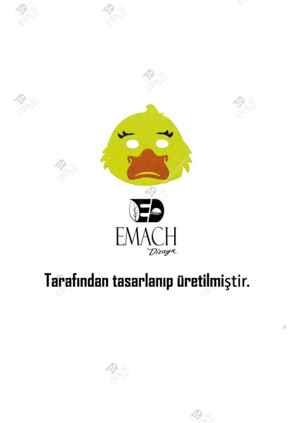 Ördek Maske Kaliteli Keçe Hayvan Figürlü Maske indirimleri