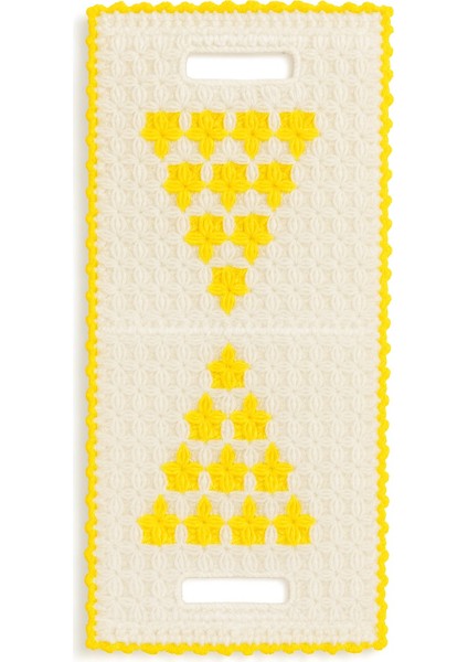 El Yapımı Sarı Yıldız Desenli Lif – Yumuşak Dokulu Örgü Banyo Lifi fiyatları